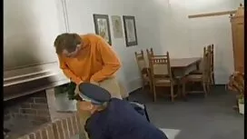 Mann glücklich, in s ...